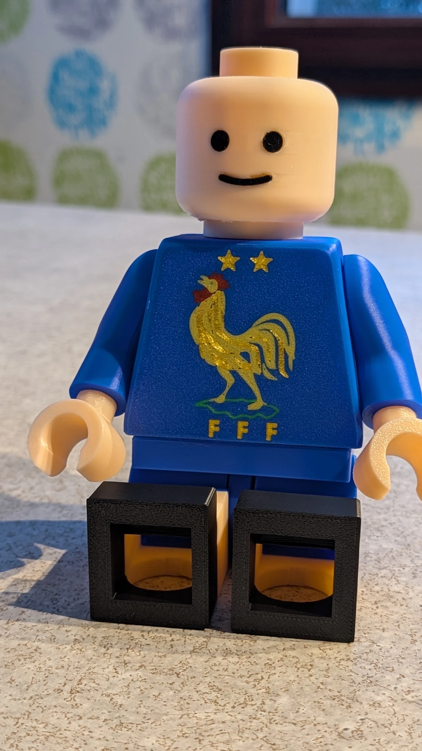 Gigantische baksteen figuur Frans voetbalteam - Gouden editie (20cm) – photo 4